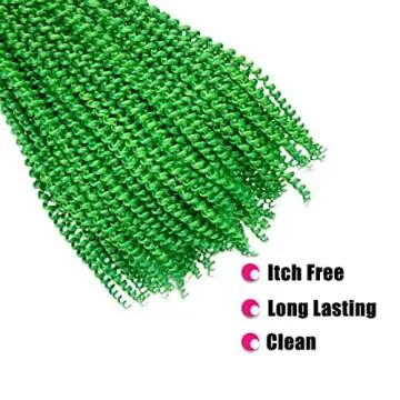 24 Inch Passion Twist Crochet Hair Green for Women