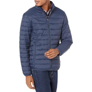 Amazon Essentials Men's Packable Lightweight Water-Resistant Puffer Jacket (Available in Big & Tall)...