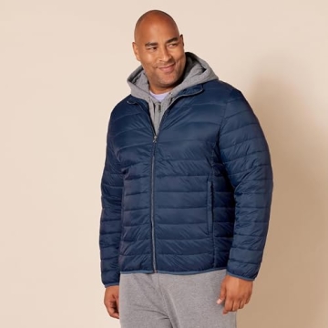 Amazon Essentials Men's Packable Water-Resistant Jacket