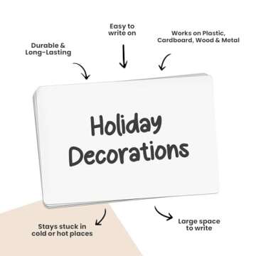 MESS Large Bin Labels for Storage Bins (50 6x4) Storage Bin Labels - Pantry Labels - Labels for Orga...