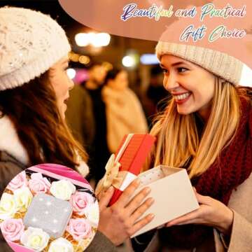 Ecation Rhinestone Travel Jewelry Case Bling Small Jewelry Box Jewelry Organizer Box Portable Jewelry Case Bridesmaid Gift Mini Storage Organizer Storage Box for Women Girls(White)