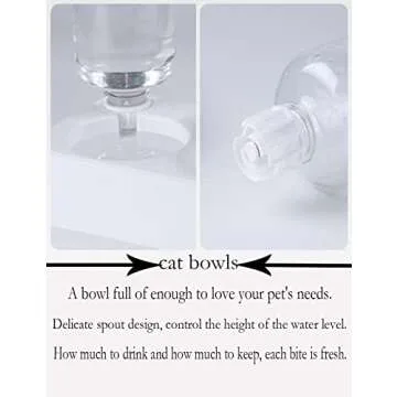 Marchul Cat Bowls, Cat Food Bowls, 15° Tilted Cat Bowl for Indoor Cats, Cat Food and Water Bowl Set, Raised Cat Bowl for Cats and Small Dogs