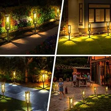 COXSENI Solar Pathway Lights Waterproof and Durable
