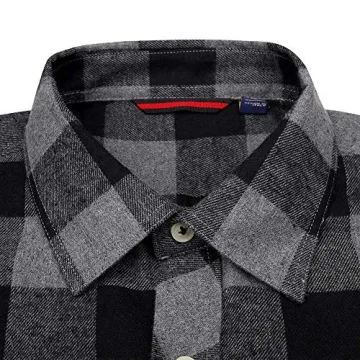 Alimens & Gentle Men's Plaid Flannel Shirt for All Occasions