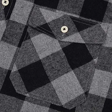 Alimens & Gentle Men's Plaid Flannel Shirt for All Occasions