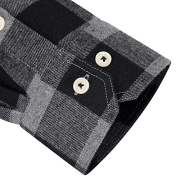 Alimens & Gentle Men's Plaid Flannel Shirt for All Occasions