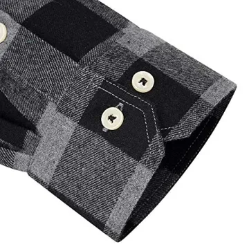 Alimens & Gentle Men's Plaid Flannel Shirt for All Occasions