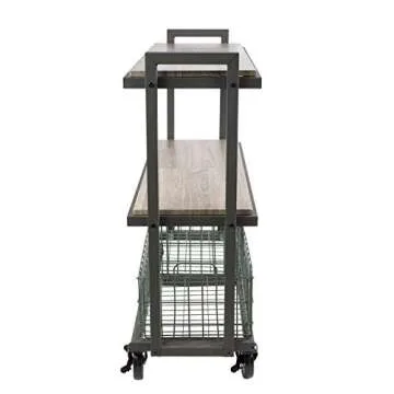 Atlantic Modular Mobile Storage Cart - 3-Tier Kale Green