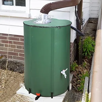 Outvita 132 Gallon Collapsible Rain Barrel for Effective Water Conservation