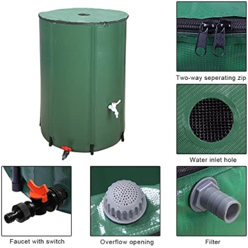 Outvita 132 Gallon Rain Barrel for Eco-Friendly Water Savings