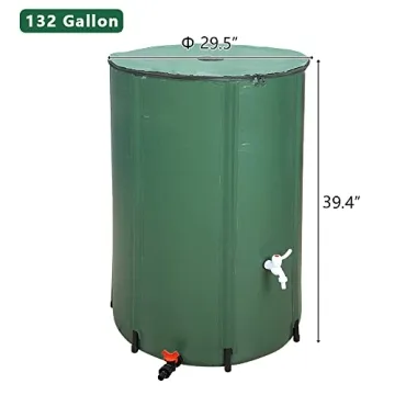 Outvita 132 Gallon Rain Barrel for Eco-Friendly Water Savings