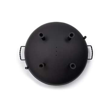 Barebones Cowboy Fire Pit 30-Inch - Open Fire Grill with Cooking Grate for Outdoor Cooking - Heavy Duty Open Grill