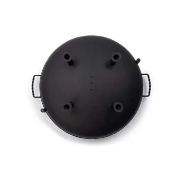 Barebones Cowboy Fire Pit 30-Inch - Open Fire Grill with Cooking Grate for Outdoor Cooking - Heavy Duty Open Grill