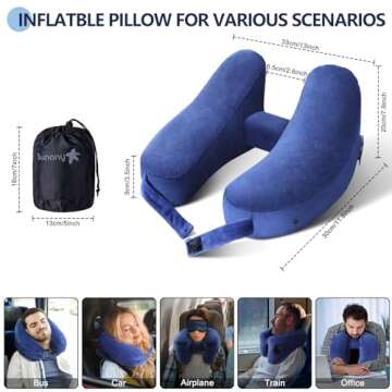 Sunany Travel Neck Pillow for Ultimate Comfort