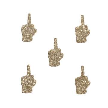 50 x Gold Middle finger Confetti | Divorce Party Table Decorations | Breakup party decorations