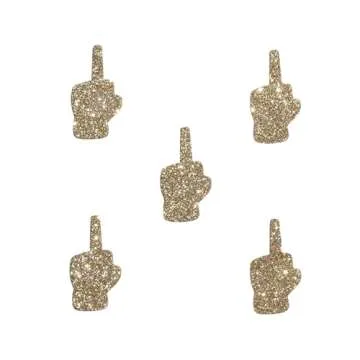 Gold Middle Finger Confetti for Divorce Party Decor