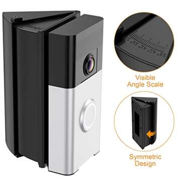 NANW 30-55 Degree Adjustable Doorbell Angle Mount
