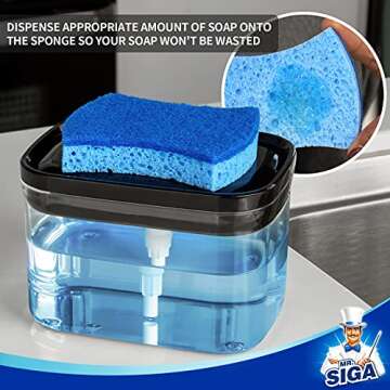 MR.SIGA Elegant Dish Soap Dispenser for Kitchen