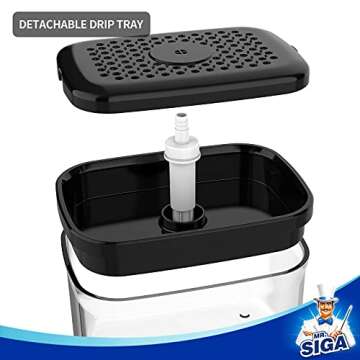 MR.SIGA Elegant Dish Soap Dispenser for Kitchen