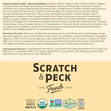 Scratch and Peck Organic Starter Mash for Chickens & Ducks