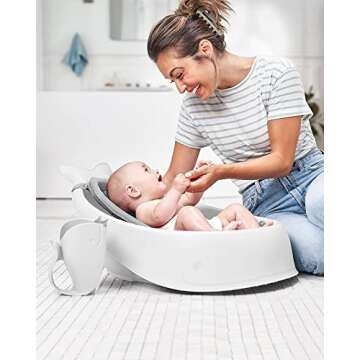 Skip Hop Baby Bath Rinse Cup MOBY Tear-free Waterfall Rinser White Age 0+