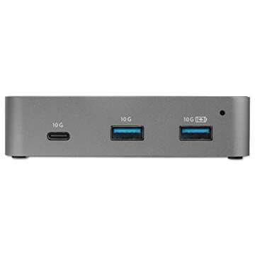 StarTech.com 4-Port USB C Hub - USB 3.2 Gen 2 (10Gbps) - 3x USB-A & 1x USB-C - Powered - Universal Power Adapter Included , TAA (HB31C3A1CS)