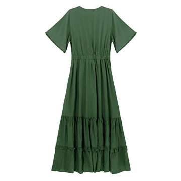 R.Vivimos Summer Floral Midi Dress for Women