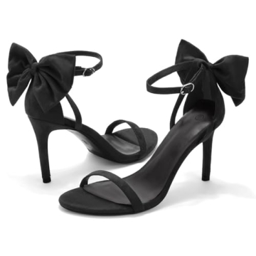 Coutgo Women’s Stylish Bow Tie High Heels for Events
