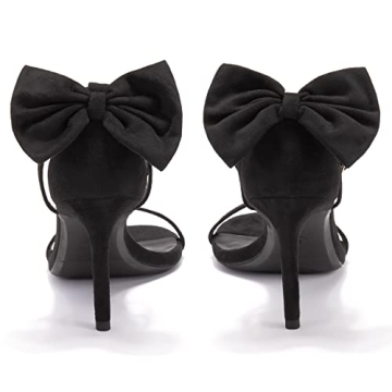 Coutgo Women’s Stylish Bow Tie High Heels for Events