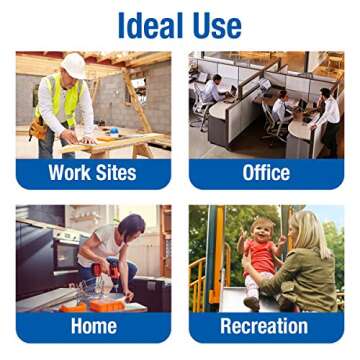 24/7 First Aid OSHA Compliant First aid Kit, All-Purpose 100-Person Emergency First Aid Kit for Business, Home, and Car in Plastic Case with Easy-Slide Latches, 336 Pieces