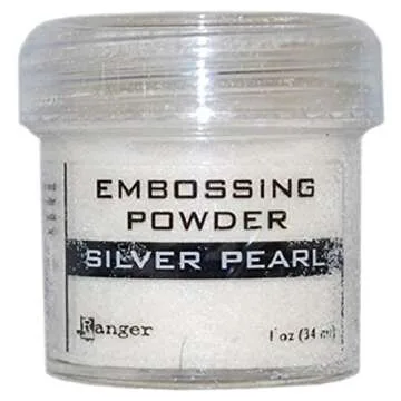 Ranger 359870 Embossing Powder - Stunning Silver Pearl Finish for Crafting