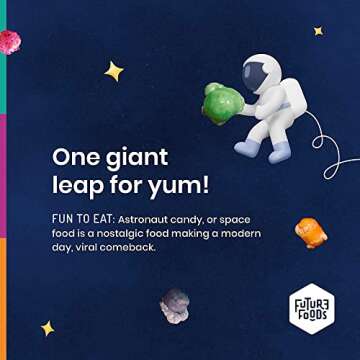 Future Foods Grp Freeze Dried Candy Air Bites Gourmet Astronaut Snacks Space Food (3.5oz)