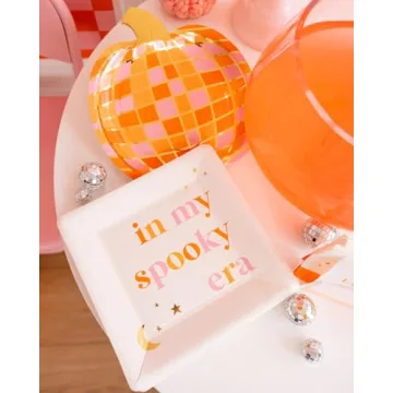 Pink Halloween Party Plates, In My Spooky Era, 16 Pack