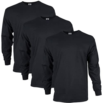 Gildan Men's Ultra Cotton Long Sleeve T-Shirt Multipack - Stylish Comfort for All Seasons