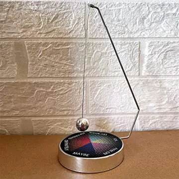Magnetic Decision Maker Swing Pendulum Office Desk Decoration Toy,Novelty Gadget Gift