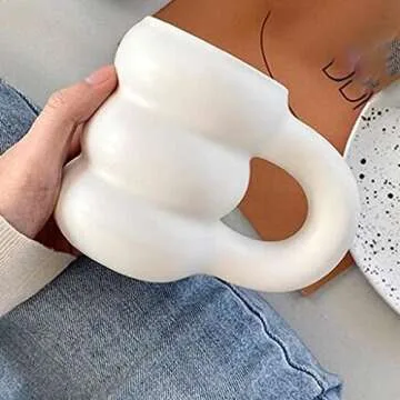 Duiaynke Ceramic Mug 450ml Unique Tire Design for Everyone