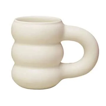 Duiaynke Ceramic Mug 450ml Unique Tire Design for Everyone