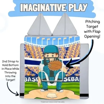 Couch Swag Baseball Play Panel for Kids' Foam Couch