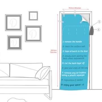 musykrafties Roaring 20s A Little Party Never Killed Nobody Door Cover Art Deco Jazz Party 72x30inch