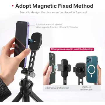 ULANZI Magnetic iPhone Tripod Mount for iPhone 12 to 16