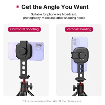 ULANZI Magnetic iPhone Tripod Mount for iPhone 12 to 16