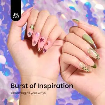 Beetles Gel Chrome Powder Kit - 8 Colors Perfect for Nail Art