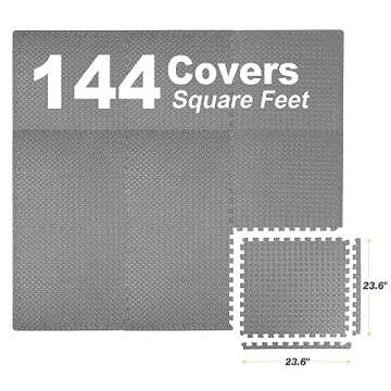 Mat Block Interlocking Foam Exercise Floor Mats for Home Gym