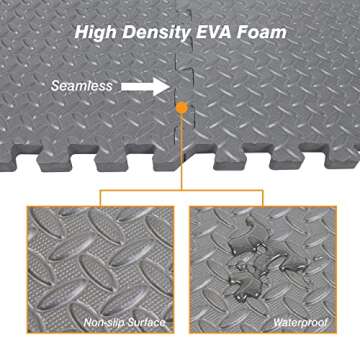 Mat Block Interlocking Foam Exercise Floor Mats for Home Gym