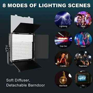 GVM RGB Video Lights with APP Control, 50W Full Color Studio Video Lighting Kit, Led Video Lights for YouTube Photography Lighting, 3 Packs Led Light Panel, Aluminum Alloy Shell, 3200K-5600K