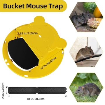 Efficient Multi-Catch Mouse Trap Bucket for Homes