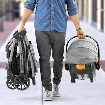 Chicco Mini Bravo Plus Travel System in Slate Style
