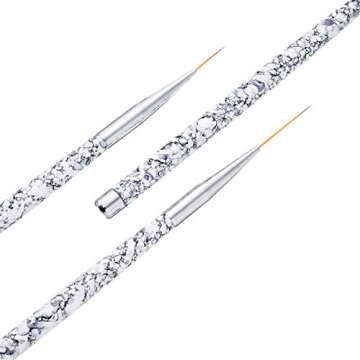 Tbestmax Professional Fine Nail Art Liner Brush UV Gel Painting Acrylic Nail Brushes Striping Brushe...