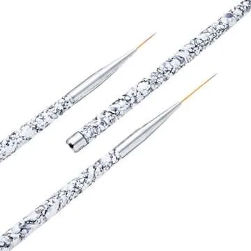 Tbestmax Professional Fine Nail Art Liner Brush Set - 3 pcs for Stunning Nail Designs