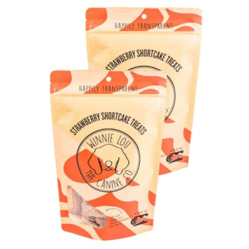 Winnie Lou Strawberry Shortcake Biscuits - Organic Healthy Dog Treats Made in The USA with Strawberr...